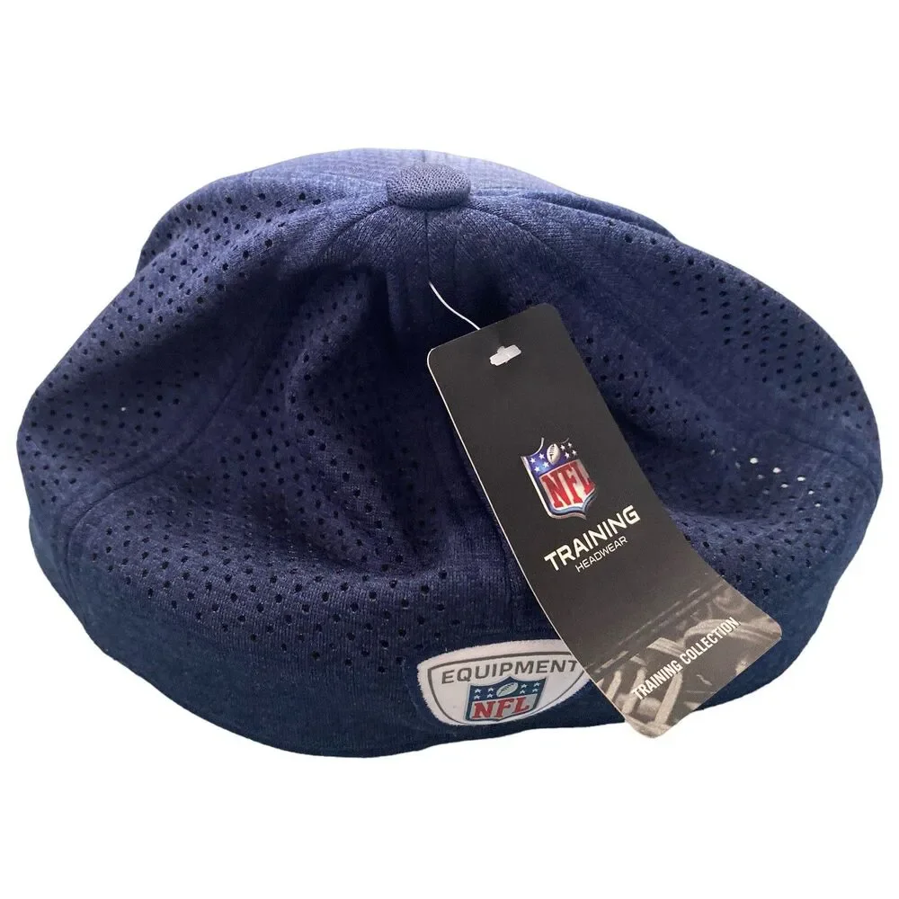Seattle Seahawks New Era 39Thirty Training Hat Mens S/M Blue Cap NEW